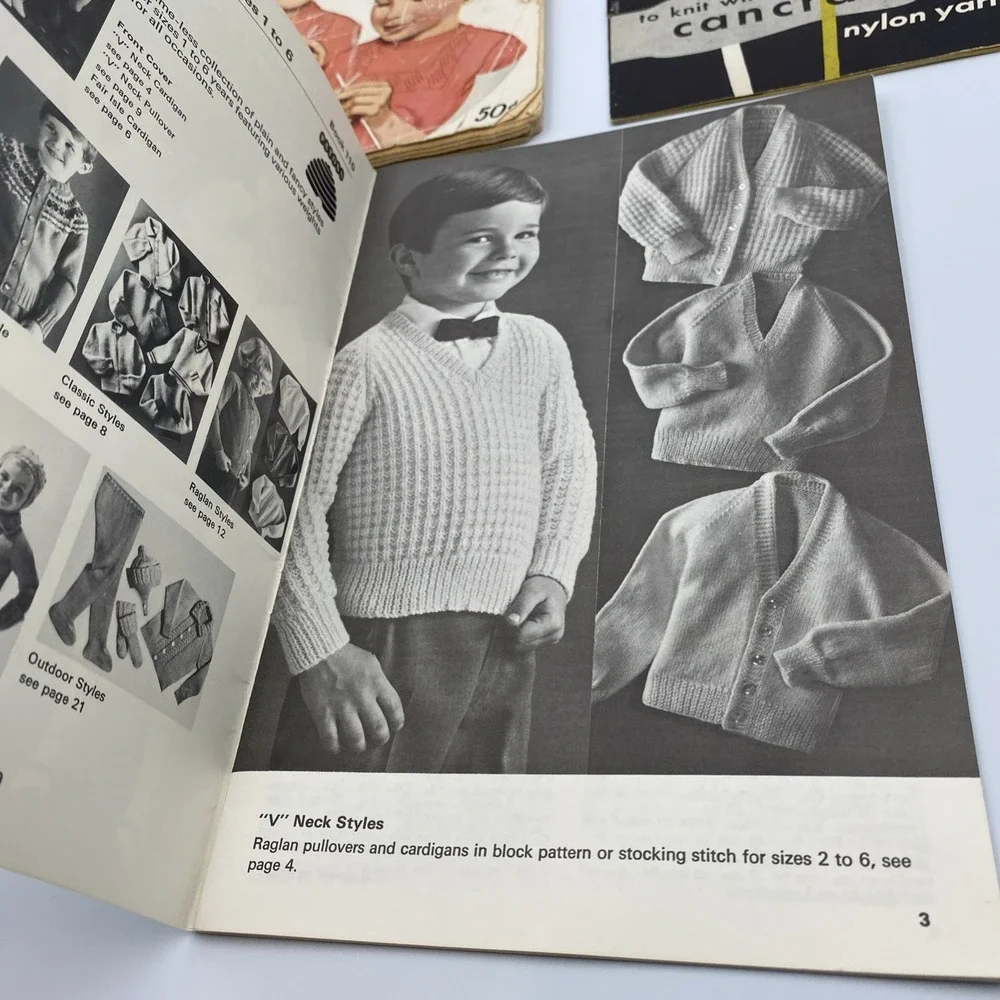 Vintage Knitting Books‎ (3) 1950s Patons New Lux Cancraft